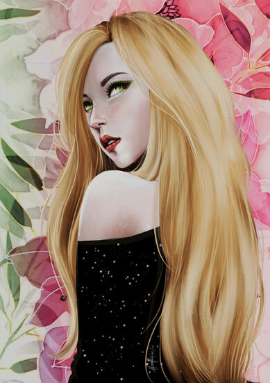 Mina from Twice Commissioned by Yanita